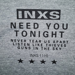 Need You Tonight - Heather Gray Crop (Black)