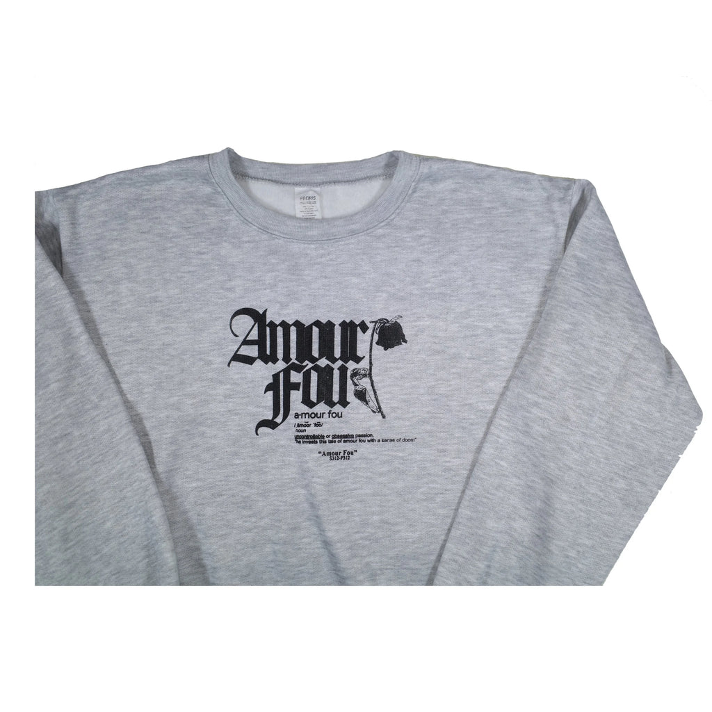 Amour Fou: Heather Gray Crewneck