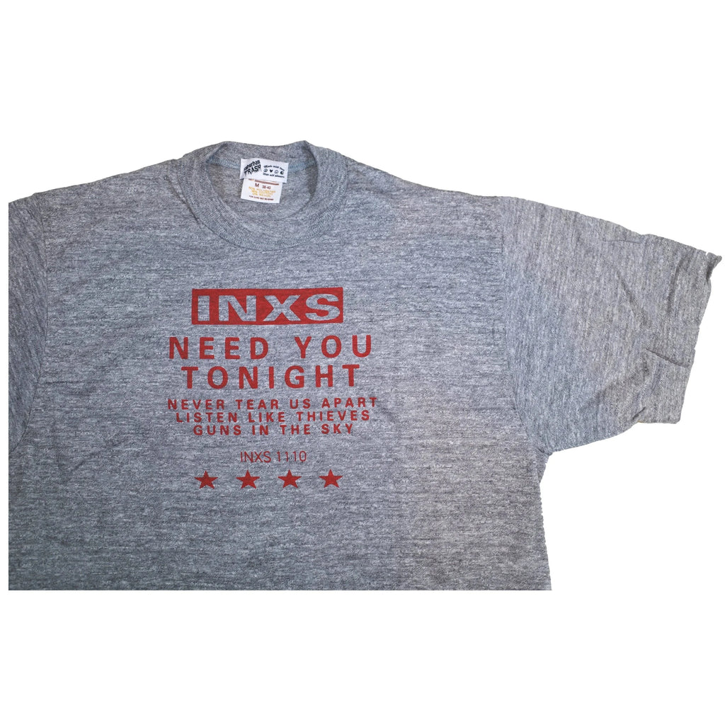 Need You Tonight - Heather Gray Crop (Red)