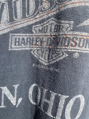 90s Harley Davidson Faded Black Pocket Tee (XL)