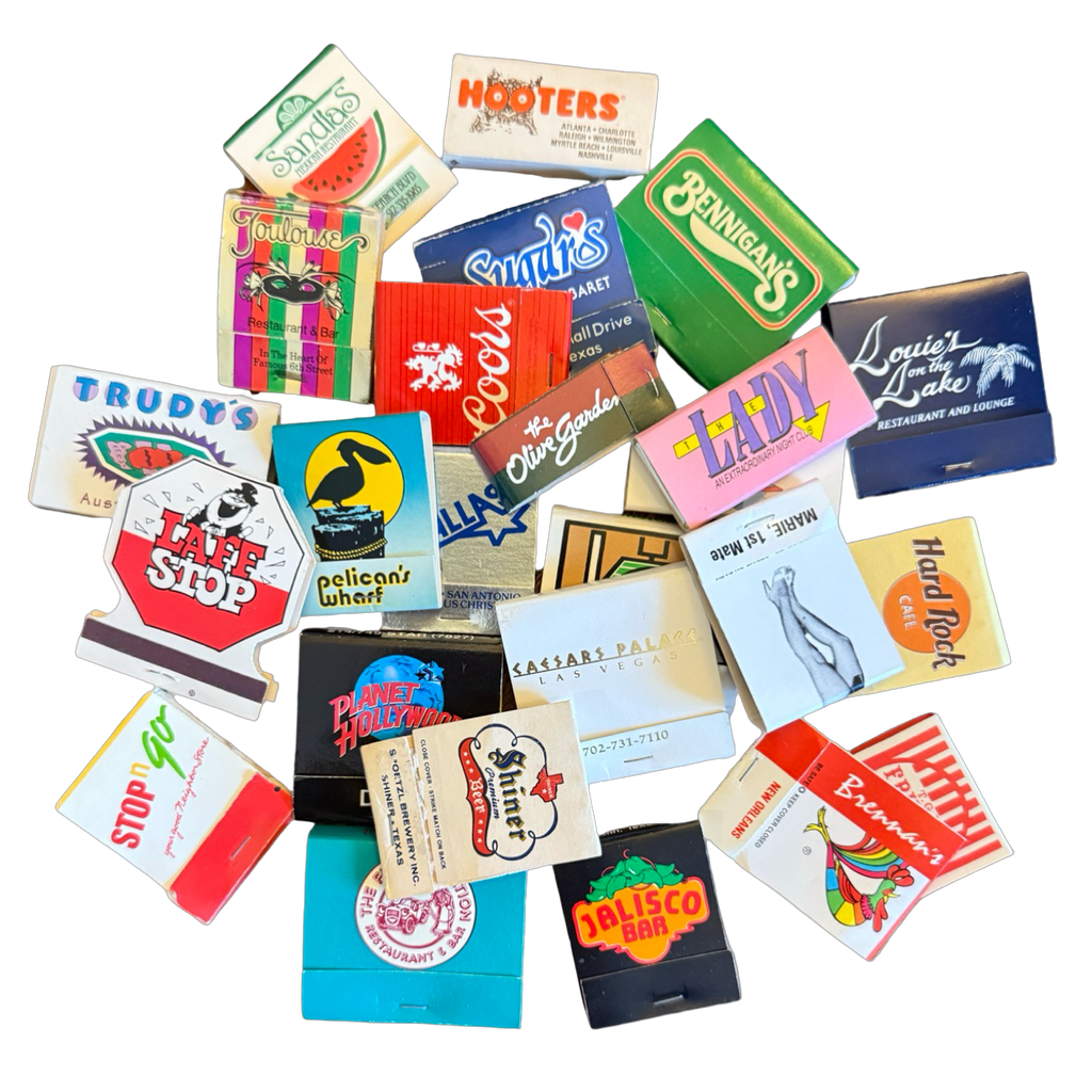 Vintage Match Book Bundle of 10