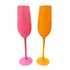 Vintage Sugar Plum Champagne Flute Set