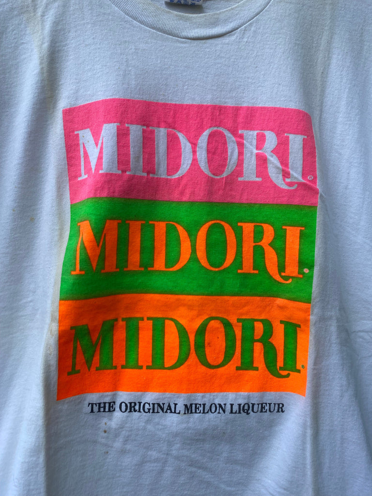Vintage 90s Distressed Midori Liqueur Tee (L)