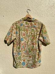 Vintage 70s Surf-Line Floral Print Button Down (M/L)