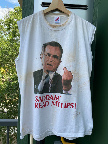 Vintage 90s Distressed George Bush Political Tank Top (M/L)