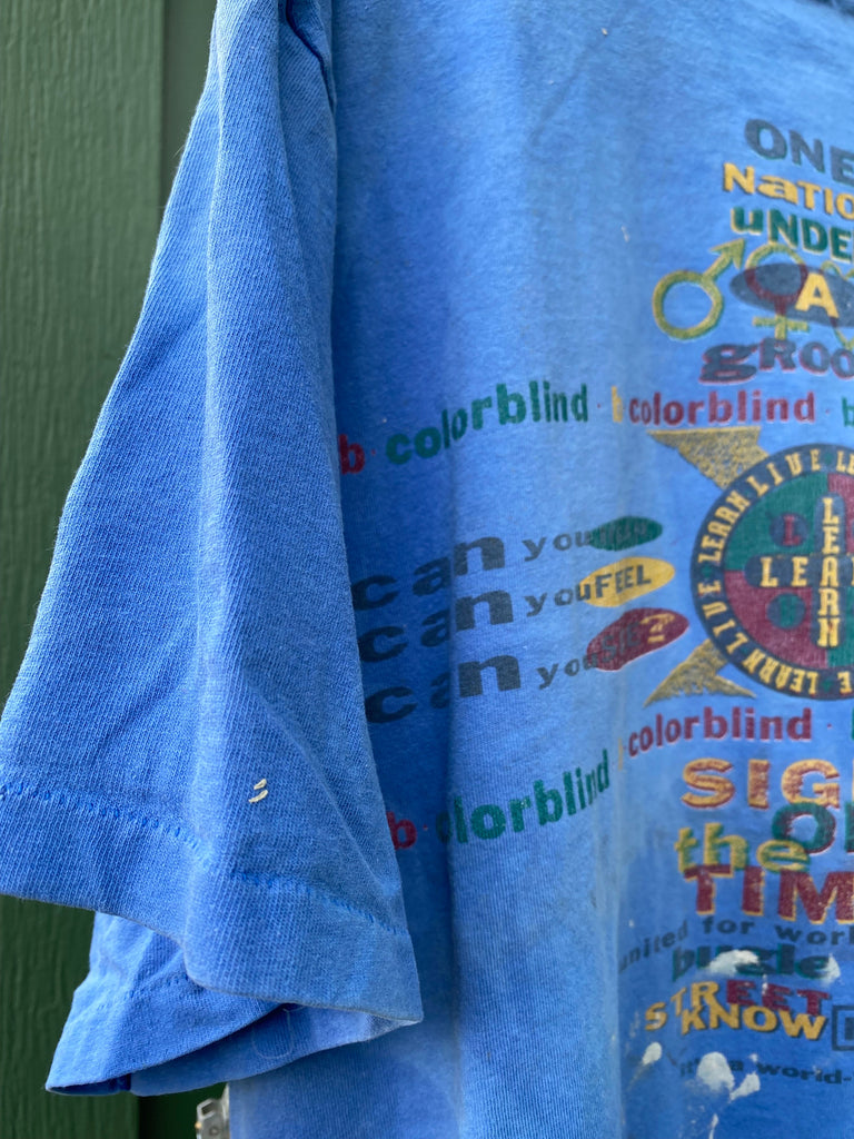 Vintage 90s Distressed Bugle Boy Painters Tee (XL)
