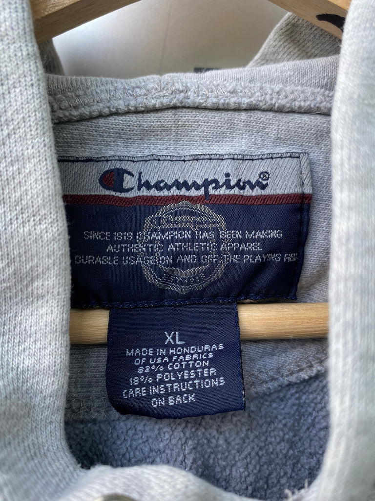 Vintage Y2K Brandeis Reverse Weave Hoodie (XL)