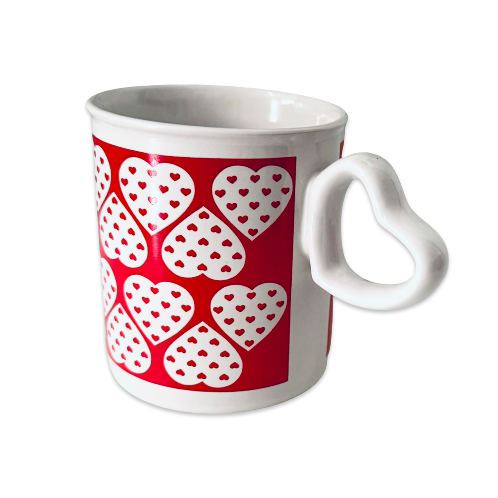 Vintage 90s Heart Mug