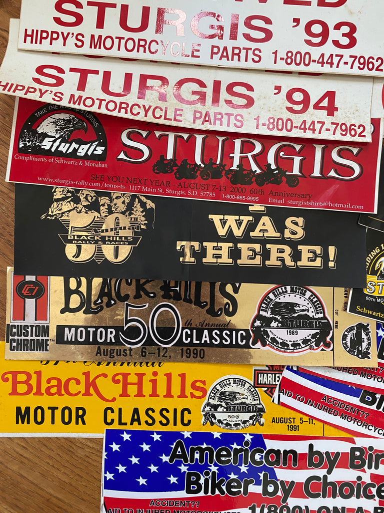 Vintage 90s/ Y2K Biker Bumper Stickers