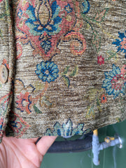 Vintage 80s Quilted Floral Cropped Jacket (S)