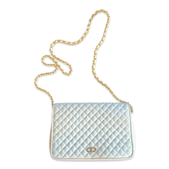 Vintage 50s Quilted Gold Chain Bag