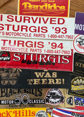 Vintage 90s/ Y2K Biker Bumper Stickers