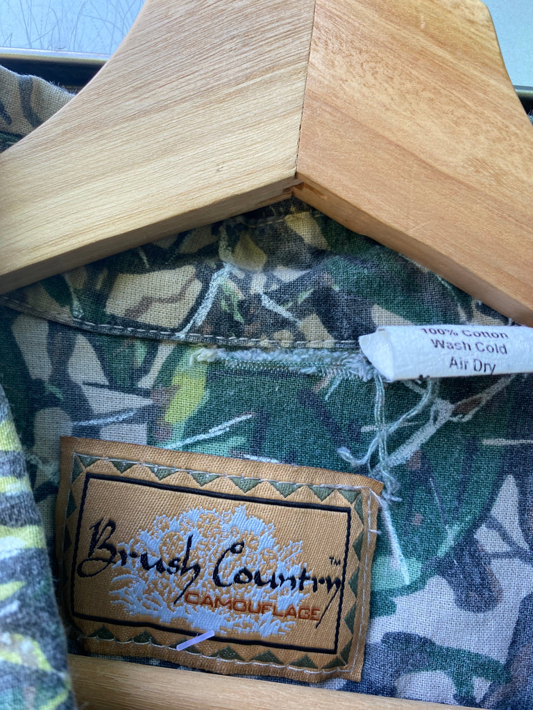 Vintage 90s Camo Shirt (XXL)