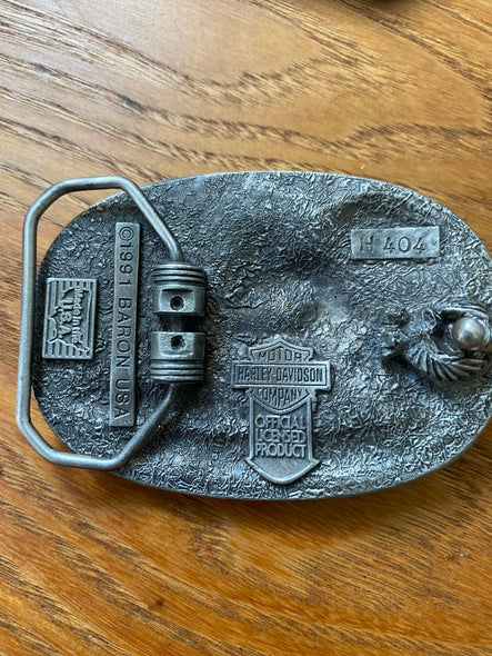80s Harley Davidson Belt Buckle (OS)