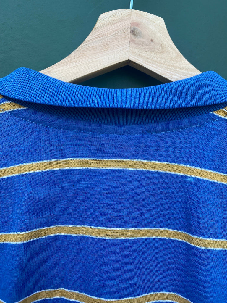 Vintage 80s Striped Cropped Polo Shirt (S/M)