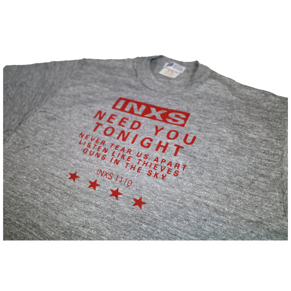 Need You Tonight - Heather Gray Crop (Red)