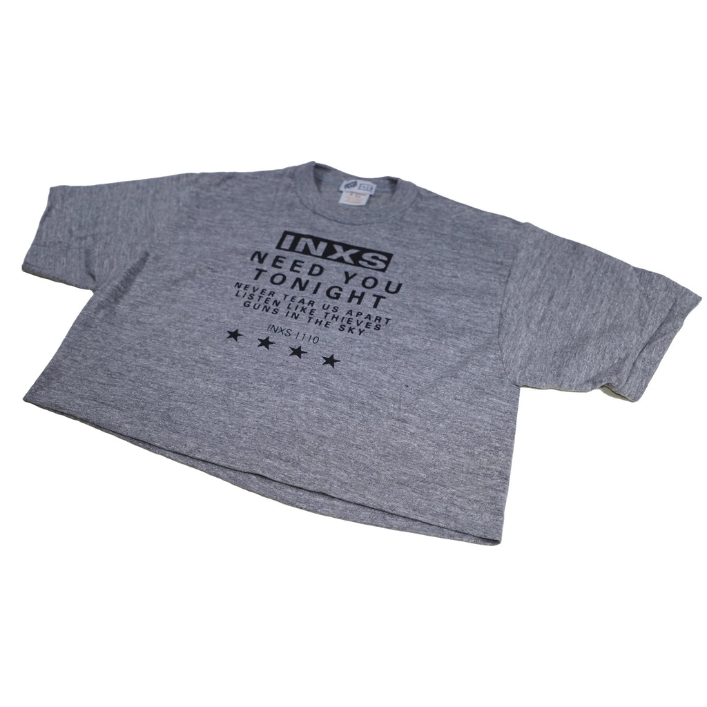 Need You Tonight - Heather Gray Crop (Black)