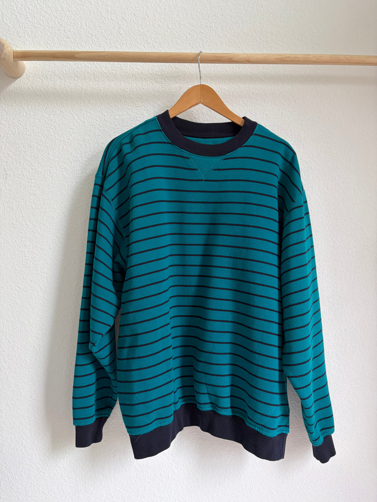 Vintage 90s Striped Sweatshirt (L/XL)