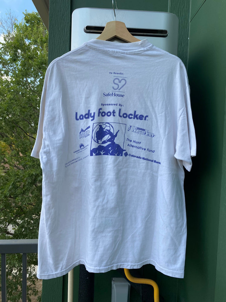 Vintage 90s Lady Footlocker Marathon Tee (XL)