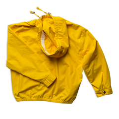 Vintage 80s Yellow Lands End Zipup Jacket