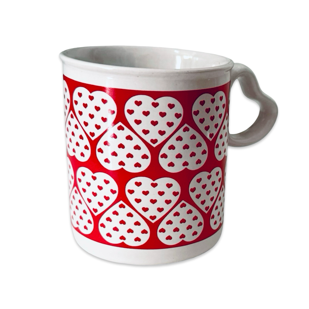 Vintage 90s Heart Mug