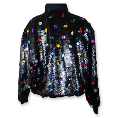 Vintage 70s Neiman Marcus Sequin Bomber Jacket