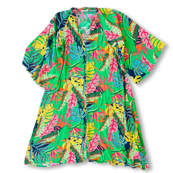 Vintage Tropics Buttondown Dress