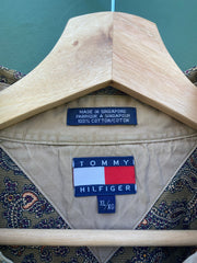 Vintage 90s Tommy Hilfiger Paisley Button Up (XL)