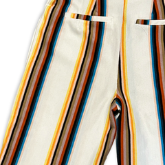 Retro Striped Flare Pants