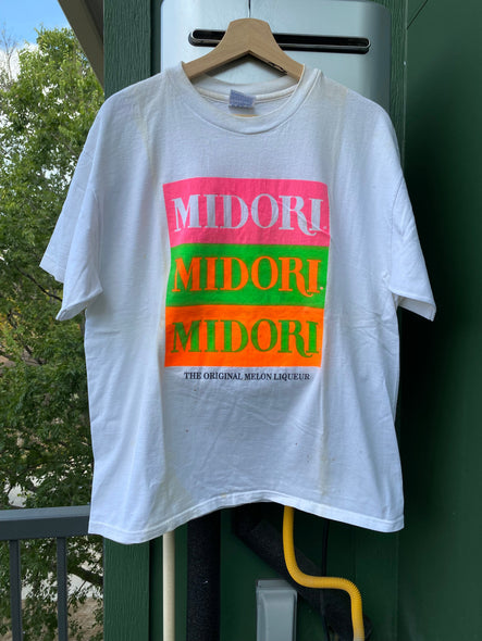Vintage 90s Distressed Midori Liqueur Tee (L)
