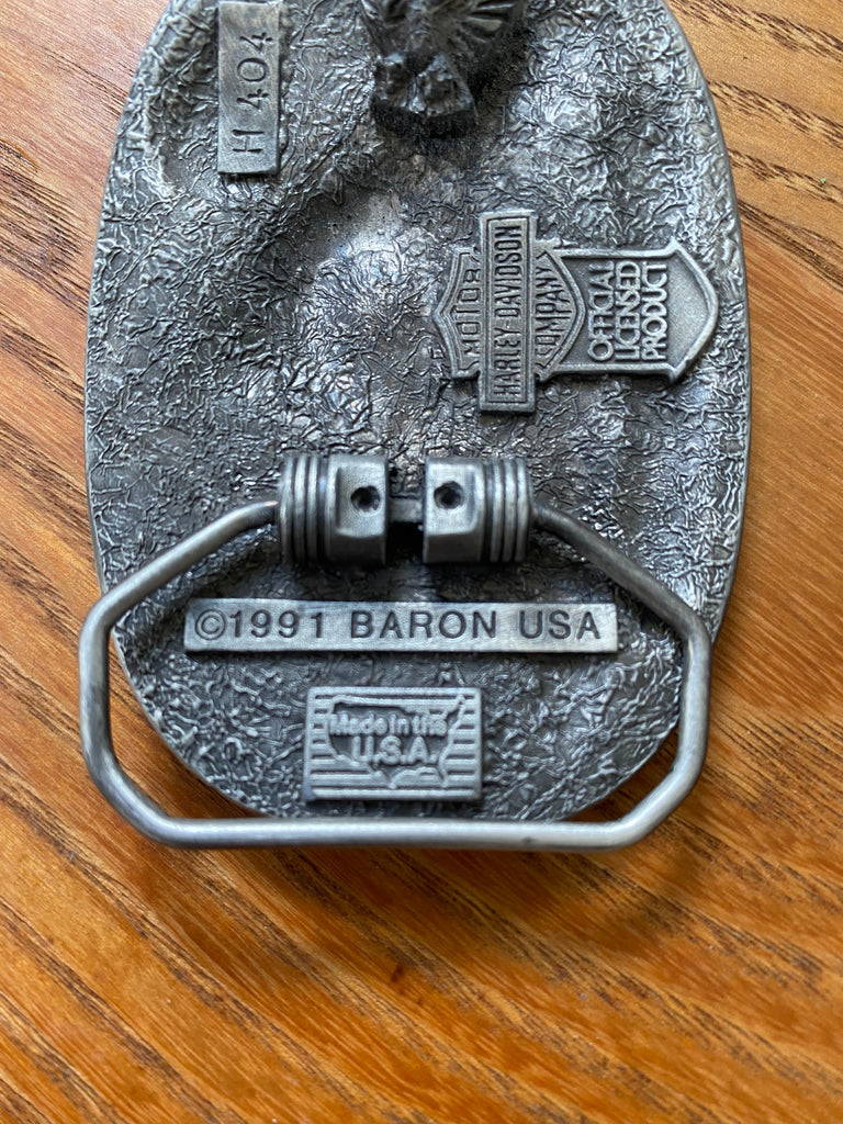 80s Harley Davidson Belt Buckle (OS)