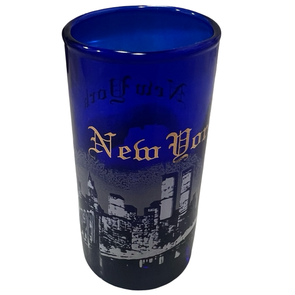 Vintage New York Shot Glass w/ Twin Towers