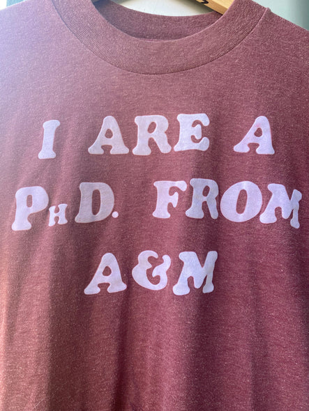 Vintage 70s A&M & UT Rivalry Parody Tee (S)