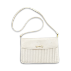 Vintage 60s White Crossbody Bag