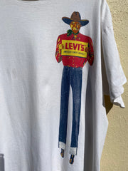 RARE Vintage 90s Levis Big Saddle-Man Tee (XL)