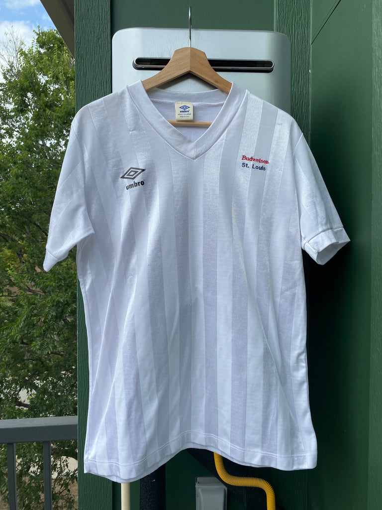 Vintage 90s Budweiser St. Louis Umbro Soccer Jersey (M/L)