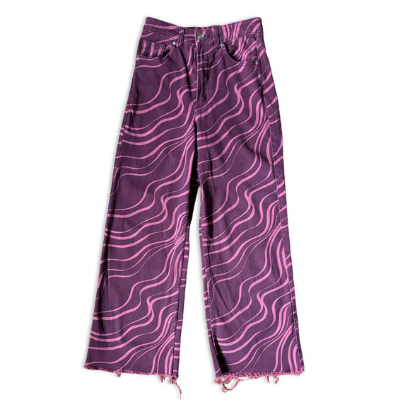 Y2K Purple Wave Jean