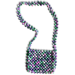 Stone Beaded Shoulder Bag