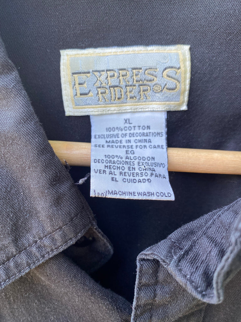 Vintage 90s Express Riders Western Button Up (XL)