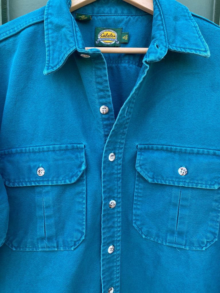 Vintage 90s Cabela's Chamois Heavyweight Button Down (XL)