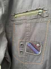 Vintage Y2K Code 7 Button Down (M/L)