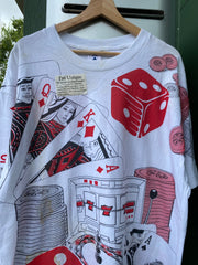 Vintage 90s Casino AOP Tee (XL)