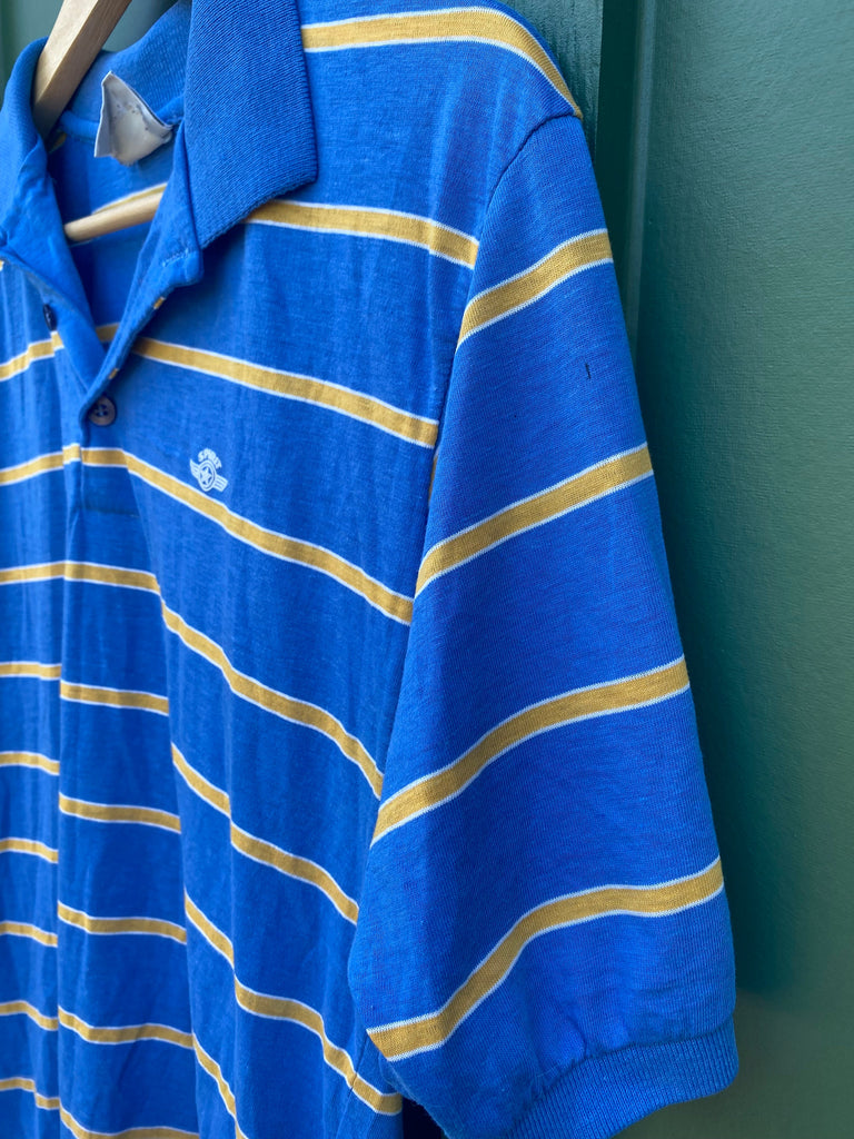 Vintage 80s Striped Cropped Polo Shirt (S/M)