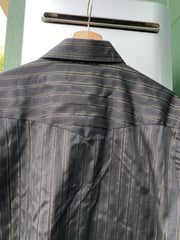 Vintage 90s Crazy Cowboy Pearl Snap (L/XL)