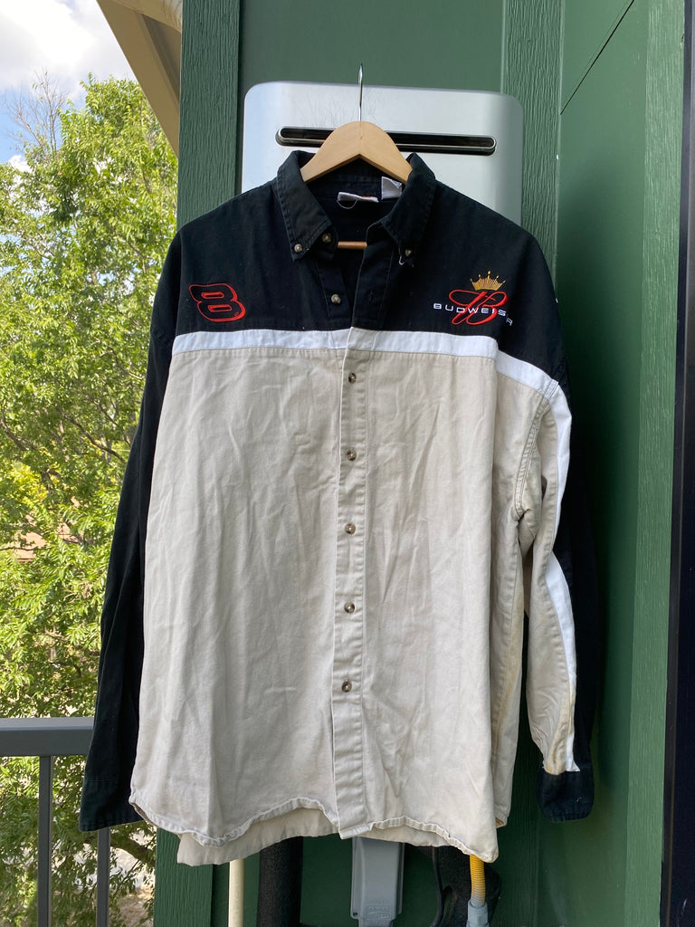 Vintage 90s Distressed Dale Earnhardt Button Down (XL)