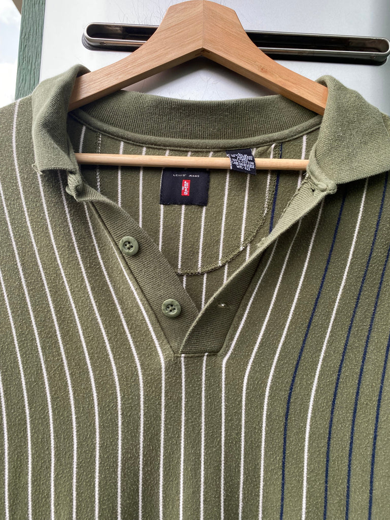 90s Striped Levis Shirt (M/L)