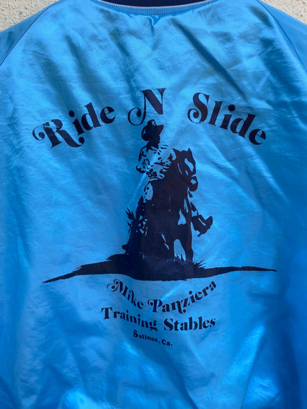 Vintage 70s Horse Stables Satin Jacket (L/XL)
