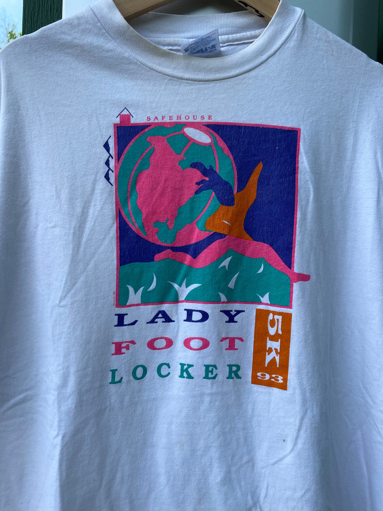 Vintage 90s Lady Footlocker Marathon Tee (XL)