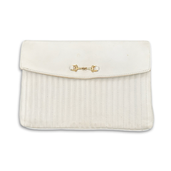 Vintage 60s White Crossbody Bag