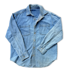 Vintage Light Wash Denim Button Down